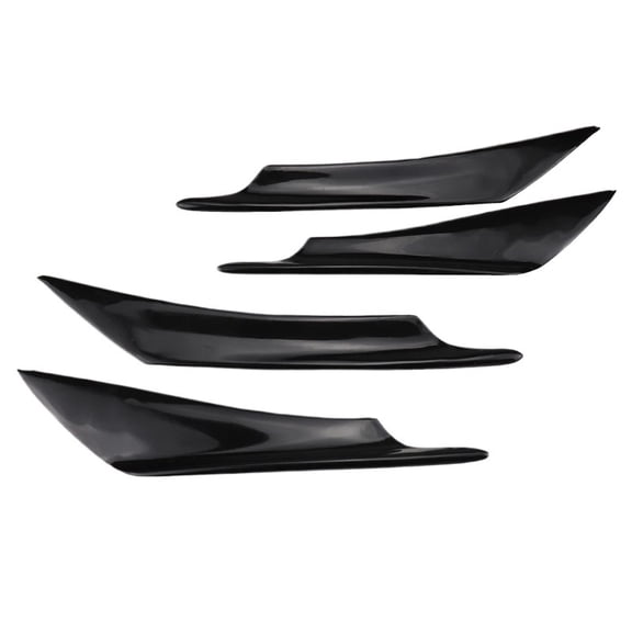 Universal Canards Splitters Lip Front Side Wing Spoiler Fin Bumper Protector Air Trim Diffuser For Car Styling Tunning