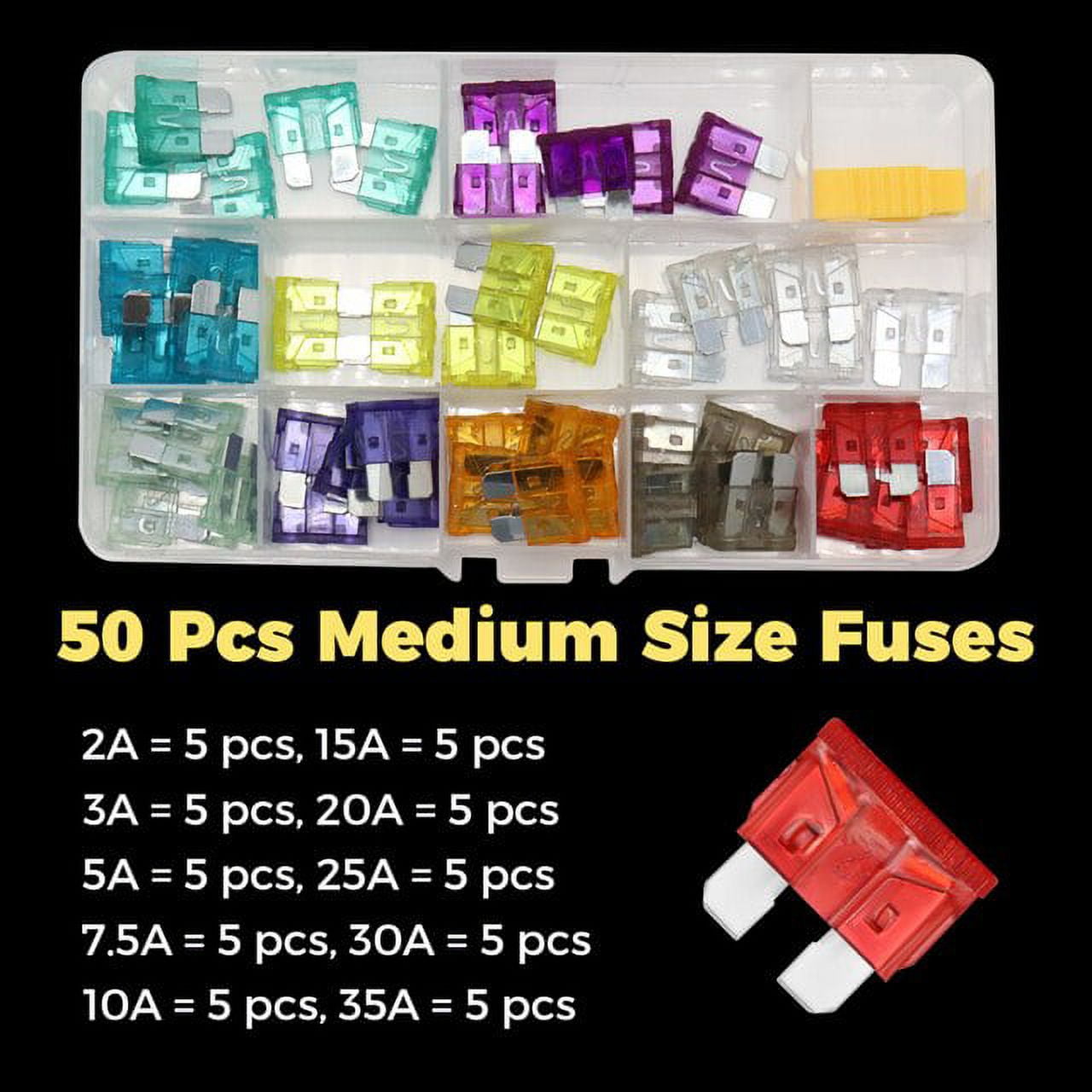Universal Car 6/8/10/12 Way Blade Fuse Terminal Block 12V 24V Fused Holder Box Marine Auto Fuse