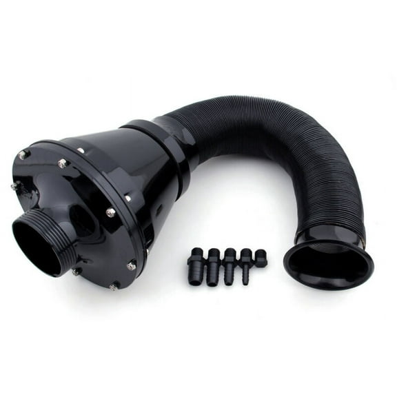 Universal Car Air Filter Cold Closed Intake Systems CIS 70mm Black