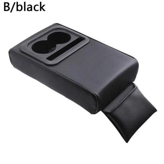 liraijei Universal Car Armrest Center Console Box PU Leather Cup Tool Holder U9F3