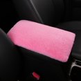 thumbnail image 1 of Universal Car Armrest Cover Soft Fluffy Center Console Elbow Cushion Anti- Elastic Strap Armrest Box Protector Pad for Car SUV Truck Interior Decor, 1 of 4