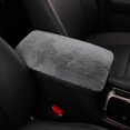 thumbnail image 1 of Universal Car Armrest Cover Soft Fluffy Center Console Elbow Cushion Anti- Elastic Strap Armrest Box Protector Pad for Car SUV Truck Interior Decor, 1 of 5