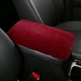 thumbnail image 1 of Universal Car Armrest Cover Soft Fluffy Center Console Elbow Cushion Anti- Elastic Strap Armrest Box Protector Pad for Car SUV Truck Interior Decor, 1 of 8