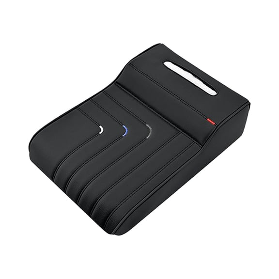 Universal Car Armrest Organizer, Center Console Extender with Built-in Tissue Holder & Memory Foam Cushion, Car Center Console Organizer for Cars, SUVs, Trucks, (Size/Style as Pictured)