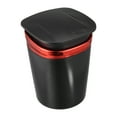 thumbnail image 1 of Universal Car Ashtray Trash Can Cigarette Cylinder with Lid LED Light Portable Detachable Plastic Red, 1 of 6
