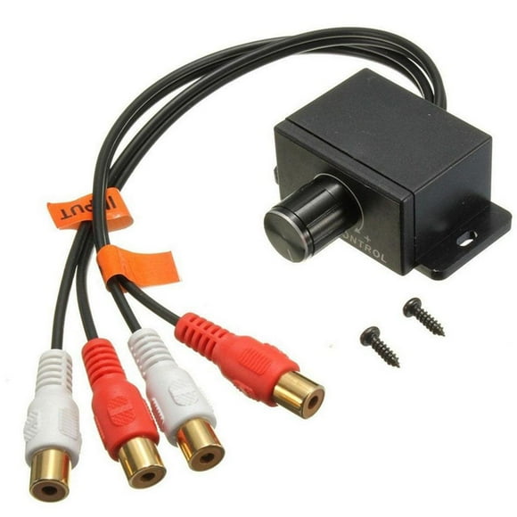 Universal Car Audio Amplifier Bass RCA Level Remote Knob Volume Control T5T4