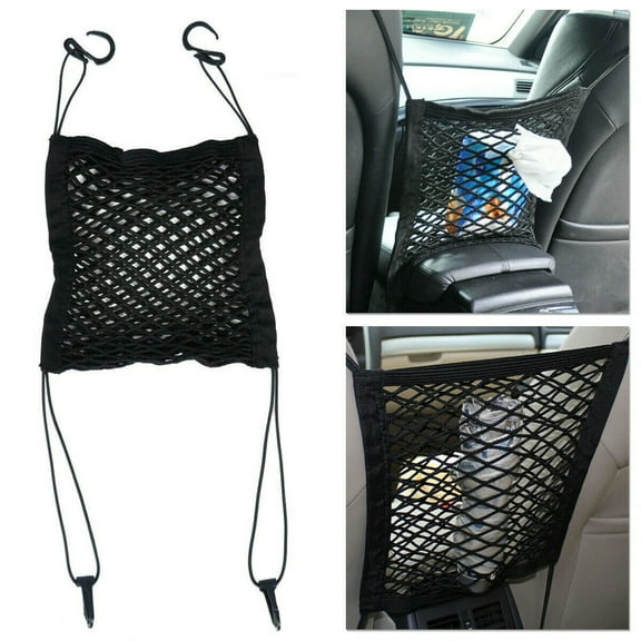 Universal Car Back Rear Trunk Storage Net Bag Cargo Elastic String Car Seat Net Mesh Storage Bag Pocket Auto Organizer Holder