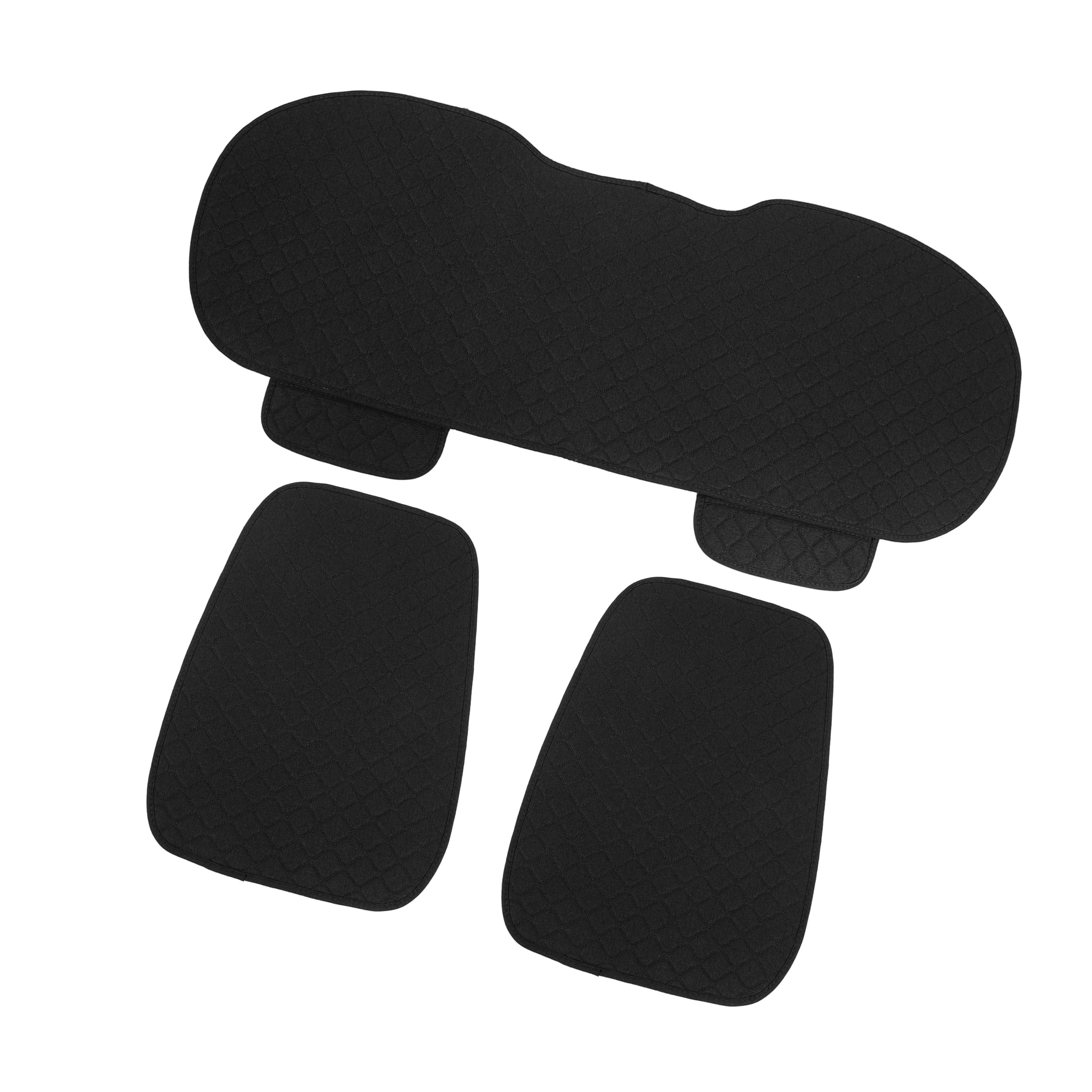 Unique Bargains Universal Car Seat Covers Protector Set Rear Back Seat Cover  Flax Fiber Black 3 Pcs : Target