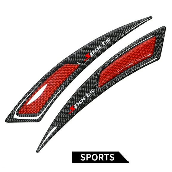 Universal Car Body Wheel Eyebrow Arch Protector Strip Lips Fender Flares Carbon Fiber Style