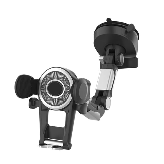 Universal Car Cell-Phone Mount Cradles Extendable Holder Powerful Clamps Sucker Cup Bracket Arm for Auto Center Console