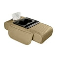 thumbnail image 1 of Universal Car Center Console Cover 4 In 1 Armrest Pad With Integrated Cup Holder And Phone Mount Storage Organizer For Vehicle Interior, 1 of 4