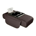 thumbnail image 1 of Universal Car Center Console Cover 4 In 1 Armrest Pad With Integrated Cup Holder And Phone Mount Storage Organizer For Vehicle Interior, 1 of 4