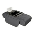 thumbnail image 1 of Universal Car Center Console Cover 4 In 1 Armrest Pad With Integrated Cup Holder And Phone Mount Storage Organizer For Vehicle Interior, 1 of 4