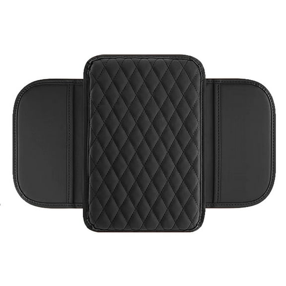 Universal Car Center Console Cover with Microfiber Leather and Integrated Storage Compartments for Enhanced Vehicle Interior