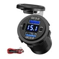 thumbnail image 1 of Universal Car Charger with Voltmeter 55W PD & QC3.0, Durable for All Vehicles, 1 of 9
