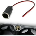 thumbnail image 1 of Universal Car Cigarette Lighter Charger Cable Female Socket Plug Connector Adapter 12V/24V, 1 of 9