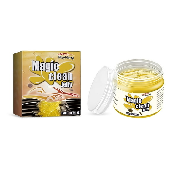 Universal Car Cleaning Gel Kit | Reusable Auto Detailing Gel for Interior, Vents & Keyboards | Multipurpose Cleaner for Home, Office & Car | Eco-Friendly Car Detailing Supplies (1 Pack)