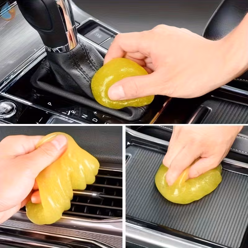 Universal Car Cleaning Gel, Reusable Interior Detailing Putty, Powerful Dust & Dirt Remover for Vents & Keyboards