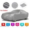 thumbnail image 1 of Universal Car Cover for Sedan Waterproof Dust-proof Windproof UV Resistant All Weather Outdoor Protection Silver, Size XXL, 209x79x59inch, 1 of 7