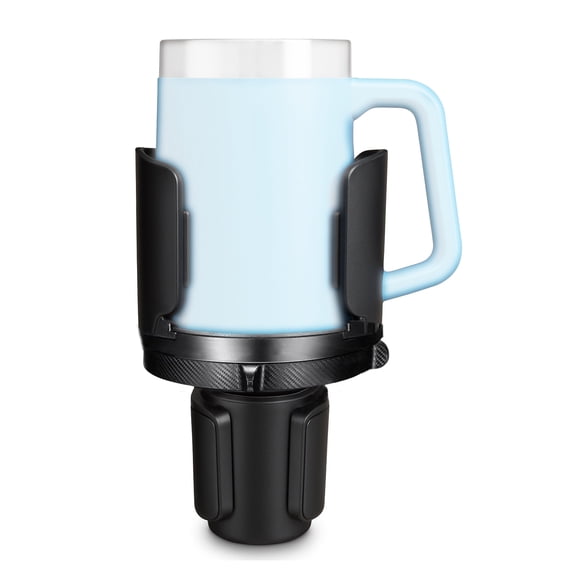 Universal Car Cup Holder Compatible with Stanley Beer Stein, Camp Mug, YETI Rambler & Hydroflask Mugs Adjustable & Expandable Base Secure Fit for Large Mugs, Tumblers, and Travel Cups
