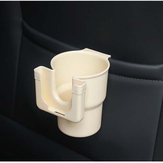 Universal Car Cup Holder Expander, ABS Multifunctional Vehicle Storage Organizer for Phones, Keys, Wallets, Cups - 12x9cm