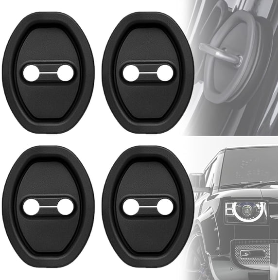 Universal Car Door Latch Lock Covers (4PCS) - Rust Protection & Shock-Absorbing Silent Pads