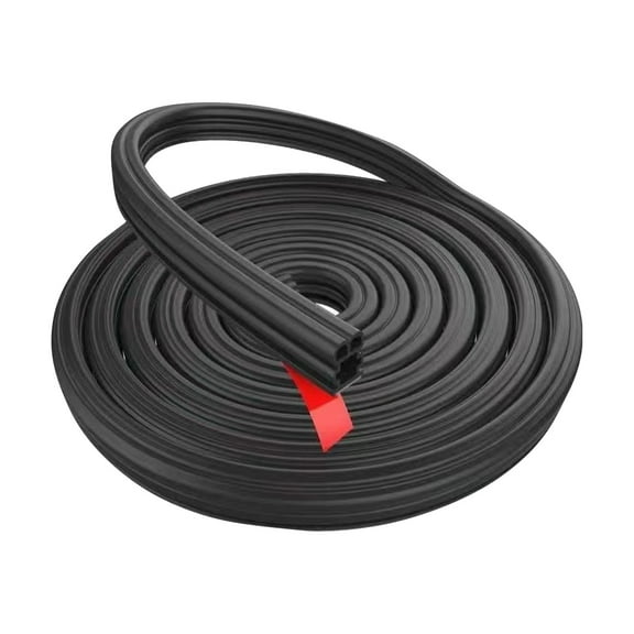 Universal Car Door Seal Strip, Weatherproof Rubber Sealing for Soundproofing, Dustproof, and Waterproof Protection