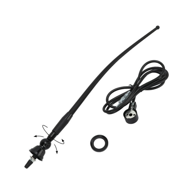 Universal Car FM AM Antenna High Flexible Auto Radio Aerial with Din