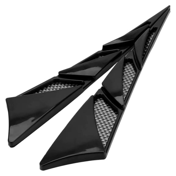 Universal Car Fender Side Vents, Air Flow Intake Hole Grille, Car Side Fender Vent Trim, Spoiler Body Fender Decorative Stickers for Most Cars