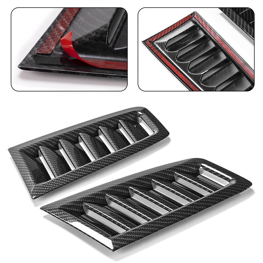 Universal Car Front Hood Vent Louver Scoop Cover Intake Panel