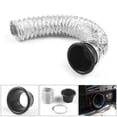 thumbnail image 1 of Universal Car Front Bumper Turbo Air Intake Trim Grille Mount Pipe Round + Clamp, 1 of 8