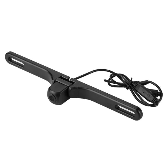 Universal Car Front/Rear View HD WiFi License Plate Camera, 160 Wide Angle, IP68 Waterproof, for iOS & Android - Black
