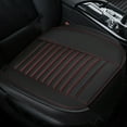 thumbnail image 1 of Universal Car Front Seat Cover, Breathable Leather Pad Cushion, Leather Upholstered Seat Covers, Four-Season Universal, Non-Slip Design with Buckles, Easy to Install and Clean, Durable, 1 of 8