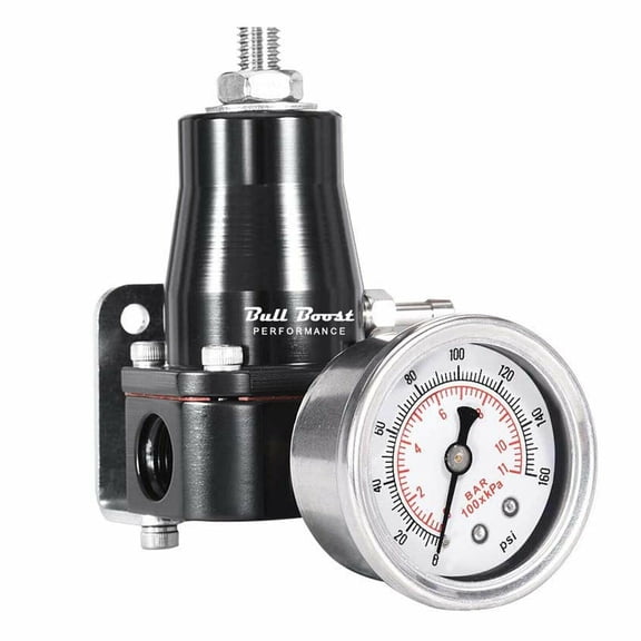 Universal Car Fuel Pressure Regulator + Gauge +AN6 Fittings 30-70 PSI Adjustable