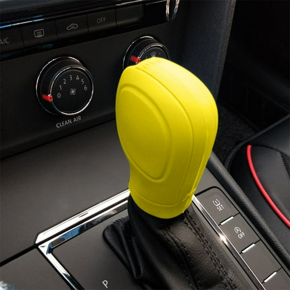 Universal Car Gear Shifter Knob Cover | Elastic Anti-Slip Automatic Shifter Protector | Soft Breathable Material | Fits Most Vehicles (3.15"x2.36")