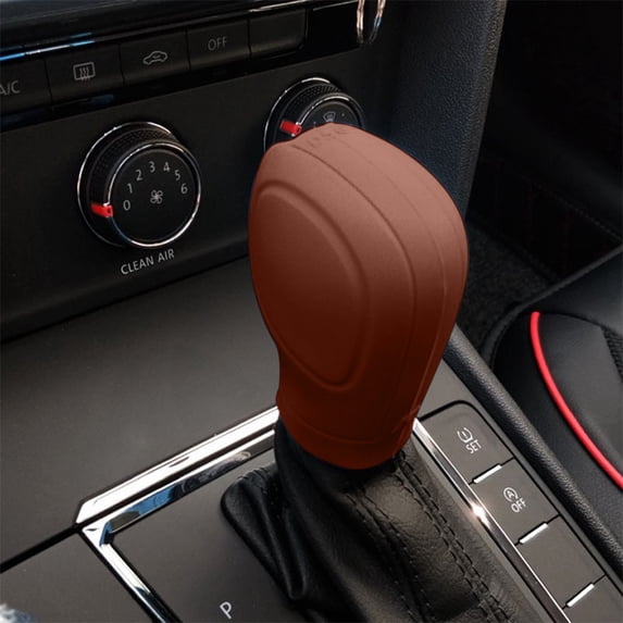 Universal Car Gear Shifter Knob Cover | Elastic Anti-Slip Protector for Automatic Vehicles | 3.15x2.36 Inch Universal Fit | 1-Pack (Multiple Colors)
