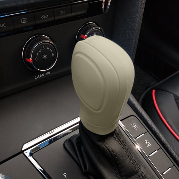 Universal Car Gear Shifter Knob Cover Protector, Elastic Anti-Slip Automatic Transmission Shift Lever Handle Sleeve for Vehicle Interior Accessories, Universal Fit for Most Cars Trucks SUVs