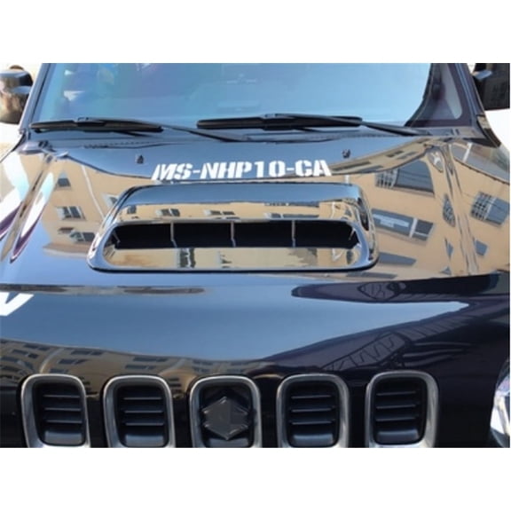 Universal Car Glossy ABS Air Flow Intake Hood Scoop Vent Bonnet Decorative Cover