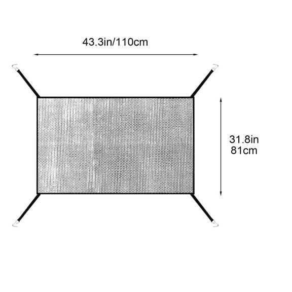 Universal Car Grill Protection Mesh - Poplar Cotton Debris Shield with Elastic Straps, Washable & No-Adhesive