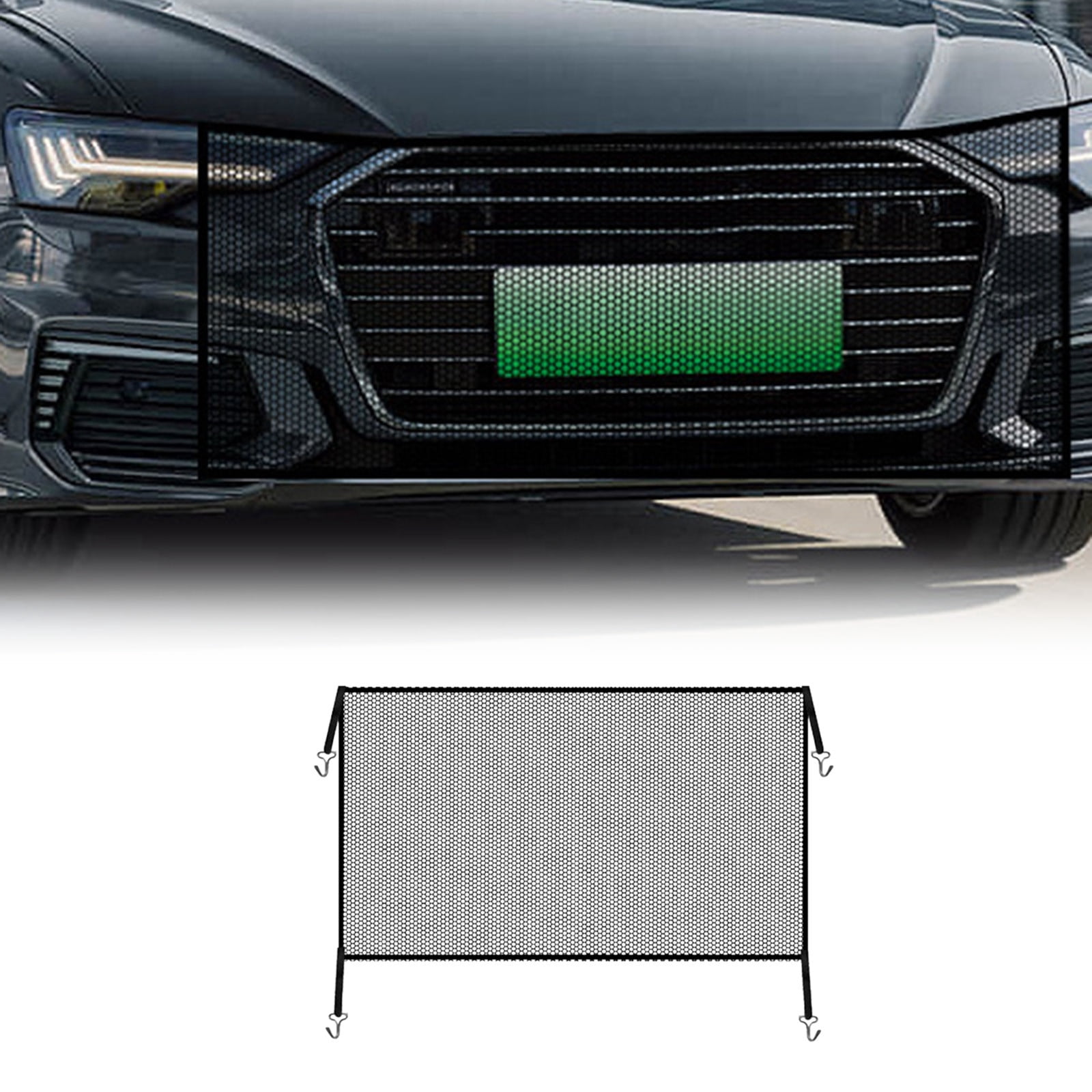 radiator guard installation on car front grille Nomex screen