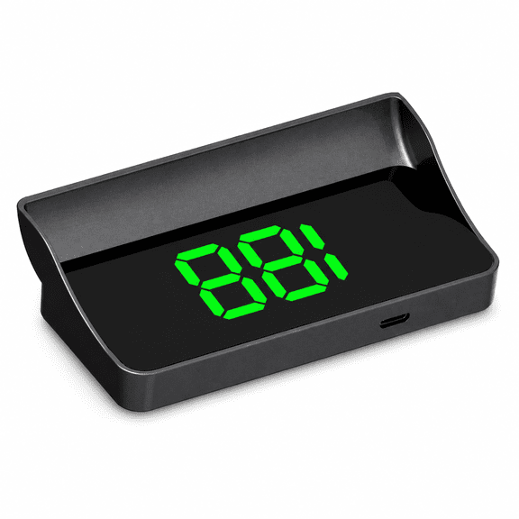 Universal Car HUD Head Up Display with GPS Speedometer, Digital Vehicle Speed Projector and Mileage Tracker, Dashboard Plug-and-Play Drive Speed Monitoring System for All Vehicles and Trucks