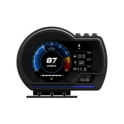Universal Car HUD Head Up Display OBD+GPS Digital Speedometer Multifunction Car Head up Display with Overspeed Alarm for Cars, Trucks, ATVs, Pickups