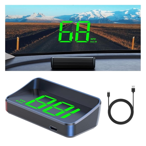Universal Car HUD Heads Up Display with GPS Digital Speedometer, Windshield Projector