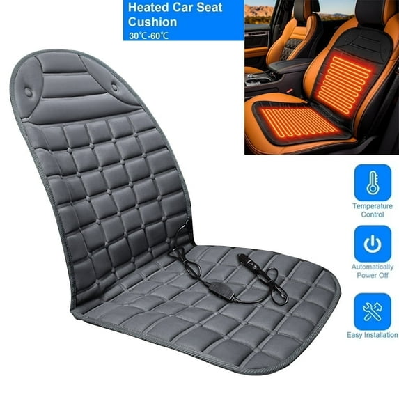 Universal Car Heated Seat Covers, Fast Heating Heated Seat Warmer, Winter Heated Seat Cover, Portable