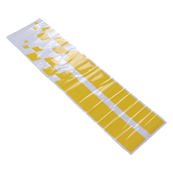 Universal Car Hood Stripe Decal Sticker - 2pcs Yellow Vinyl Bonnet Graphic 35.4 x 3.5 inches