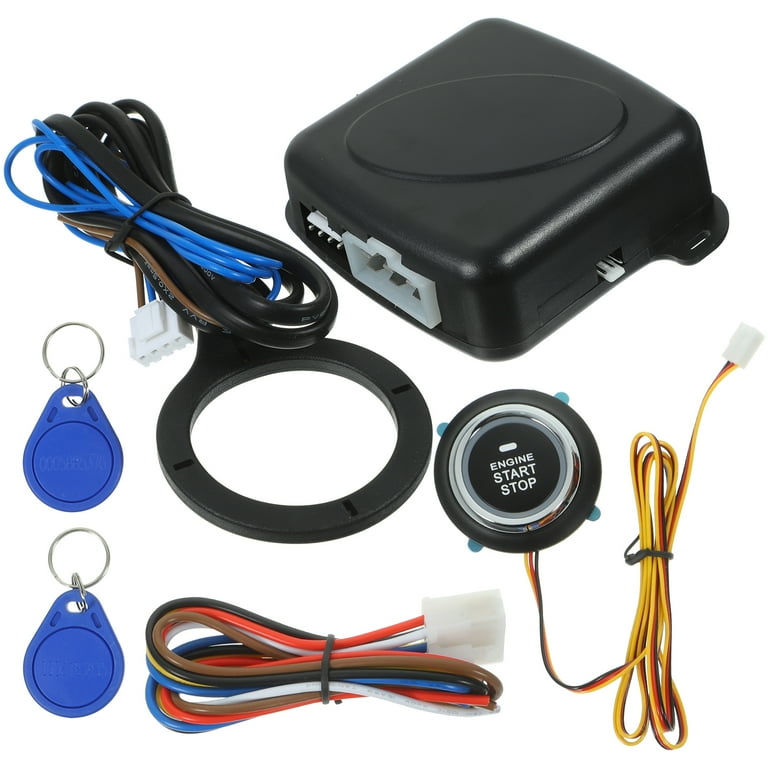 Universal Car Ignition Alarm System Kit 12 Start Stop Push Button for Pickup Truck SUV