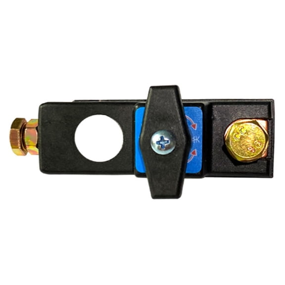 Universal Car Interior Accessory Heavy Duty Brass Power Cut Off for Safe Electrical System Isolation in Cars Trucks and RVs, 10x5x4 cm, Black