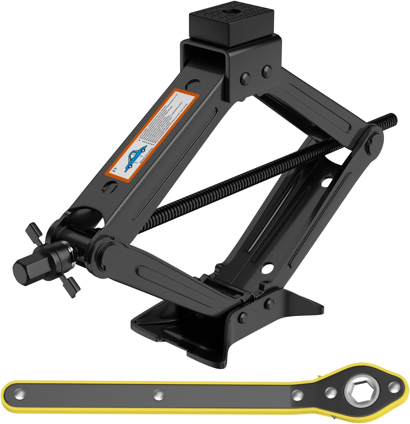 Autofather Spare Tire Tool Kit + 2 Ton Scissor Jack – Fits Dodge Ram 1500 2010-2014, MOPAR 5093163AA Style