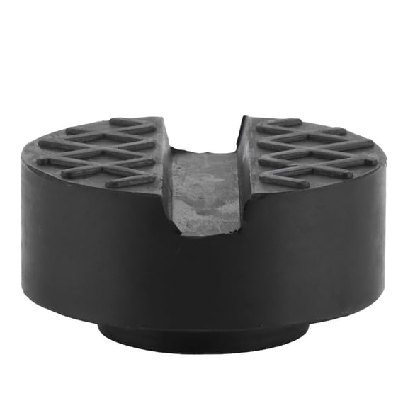 Universal Car Jack Pad Adapter Slotted Rubber Frame Rail Guard Protection Support Disc, 2.56 in / 6.5 cm Diameter Heavy Duty Vehicle Lifting Pad Backed by Premium Resilient Materials