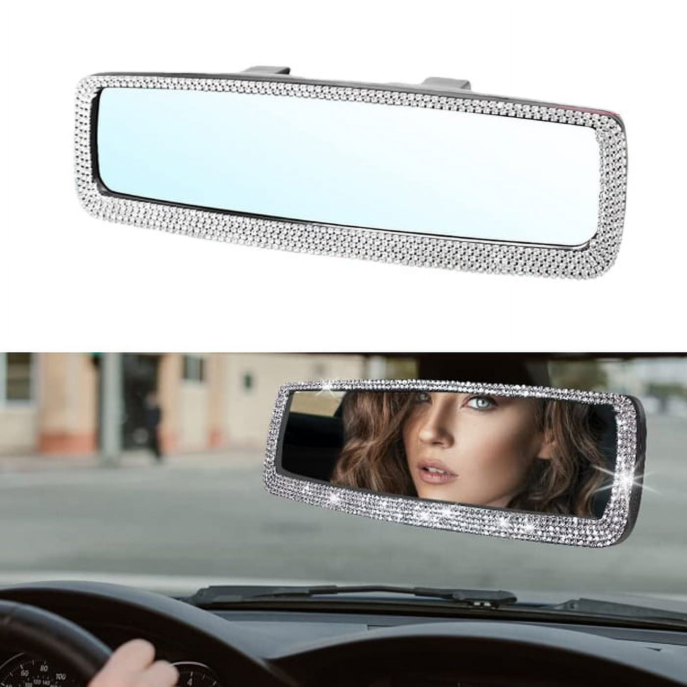 Universal Car Mirrors with Diamond Car Reversing Mirror Decoration sets